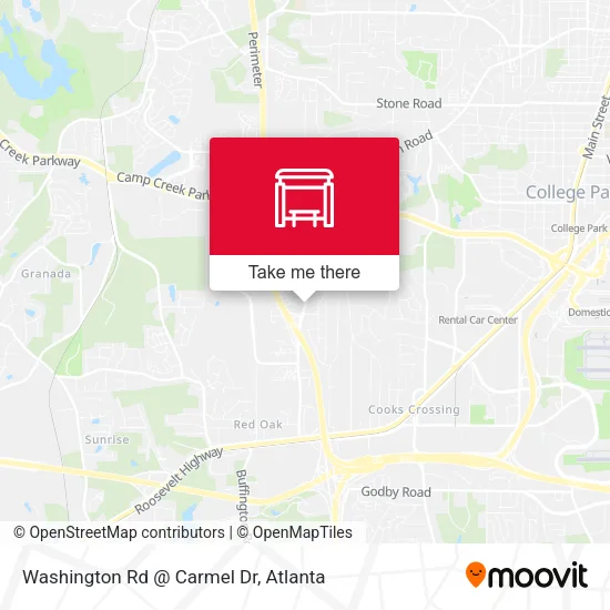 Mapa de Washington Rd @ Carmel Dr