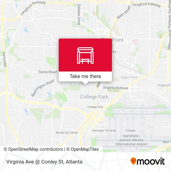 Virginia Ave @ Conley St map