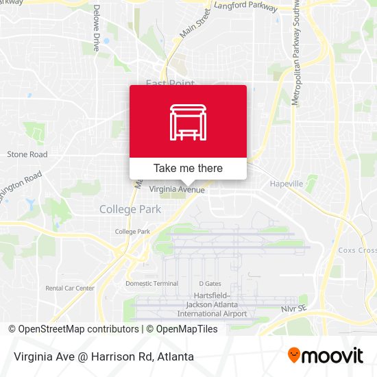 Virginia Ave @ Harrison Rd map