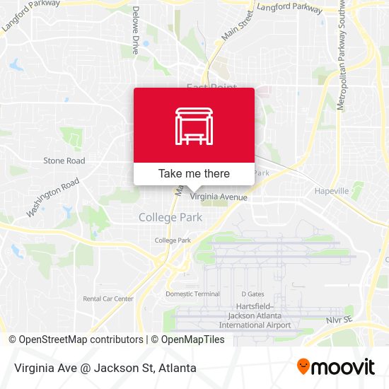 Mapa de Virginia Ave @ Jackson St