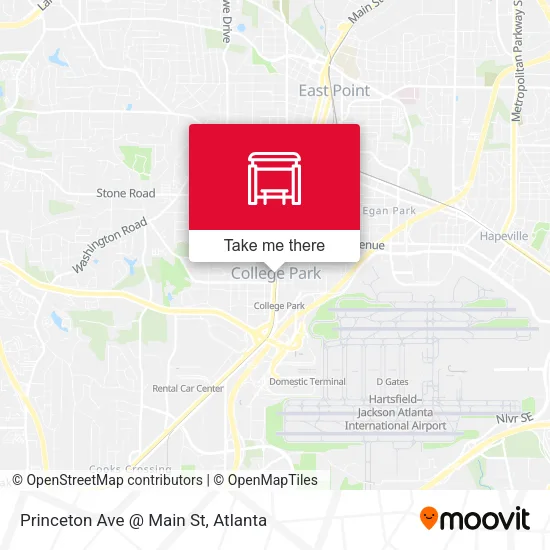 Princeton Ave @ Main St map