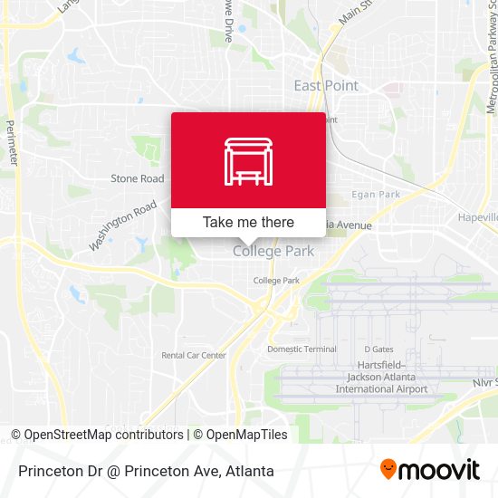 Mapa de Princeton Dr @ Princeton Ave