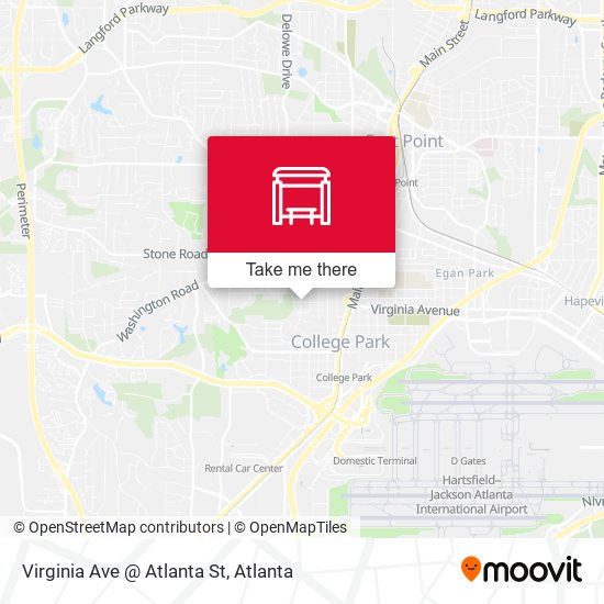 Mapa de Virginia Ave @ Atlanta St