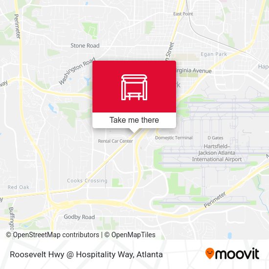 Mapa de Roosevelt Hwy @ Hospitality Way