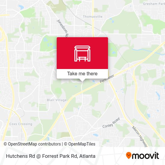 Mapa de Hutchens Rd @ Forrest Park Rd