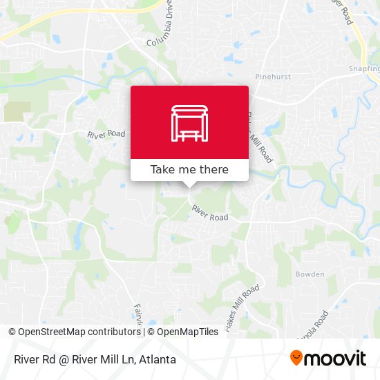 River Rd @ River Mill Ln map