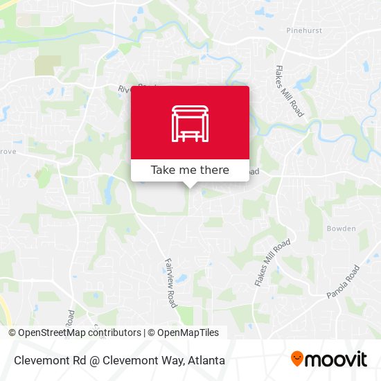 Clevemont Rd @ Clevemont Way map