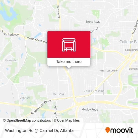 Mapa de Washington Rd @ Carmel Dr