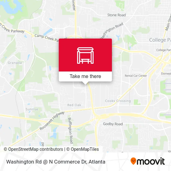 Mapa de Washington Rd @ N Commerce Dr