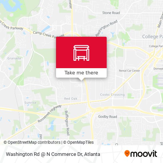 Mapa de Washington Rd @ N Commerce Dr