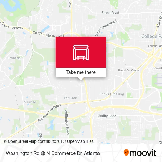 Mapa de Washington Rd @ N Commerce Dr