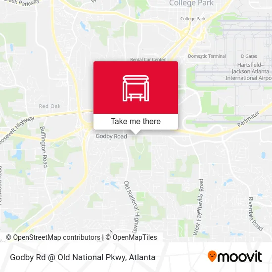 Mapa de Godby Rd @ Old National Pkwy