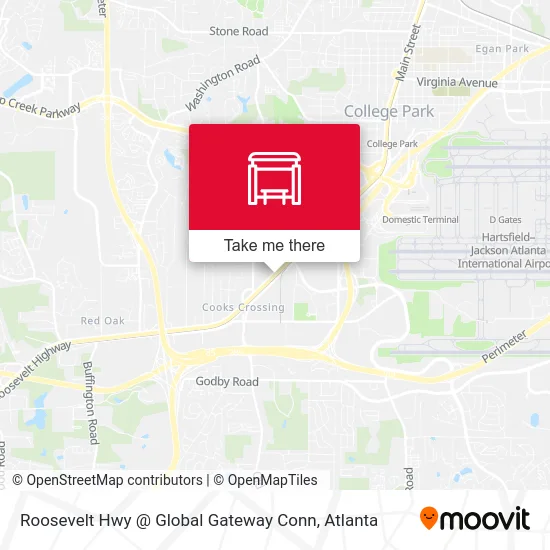 Roosevelt Hwy @ Global Gateway Conn map
