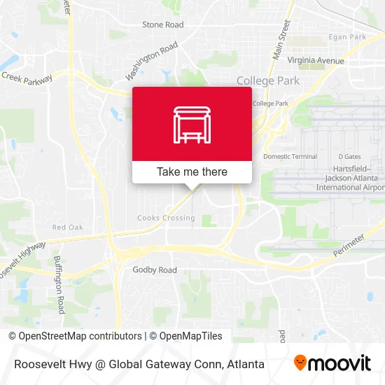 Roosevelt Hwy @ Global Gateway Conn map