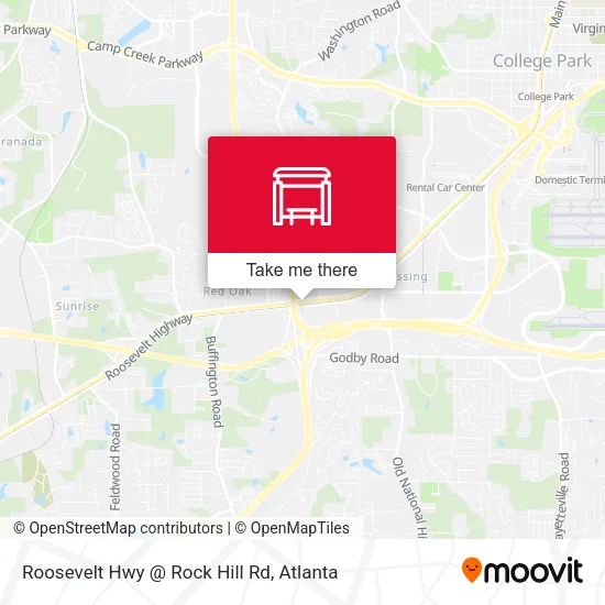 Mapa de Roosevelt Hwy @ Rock Hill Rd