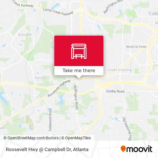 Mapa de Roosevelt Hwy @ Campbell Dr