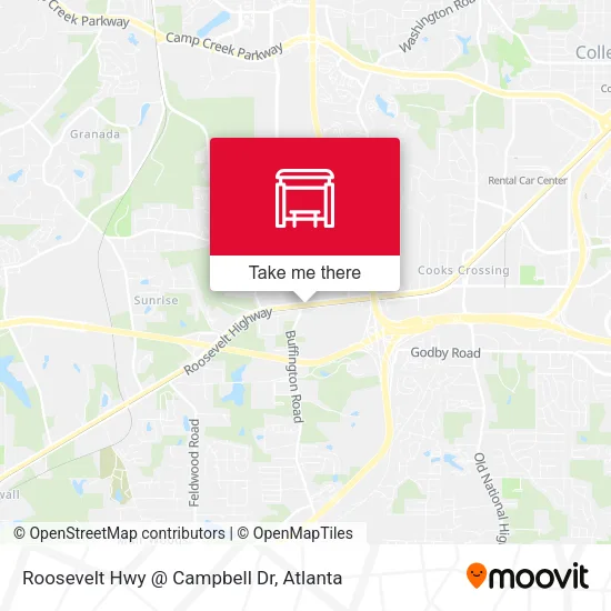 Mapa de Roosevelt Hwy @ Campbell Dr