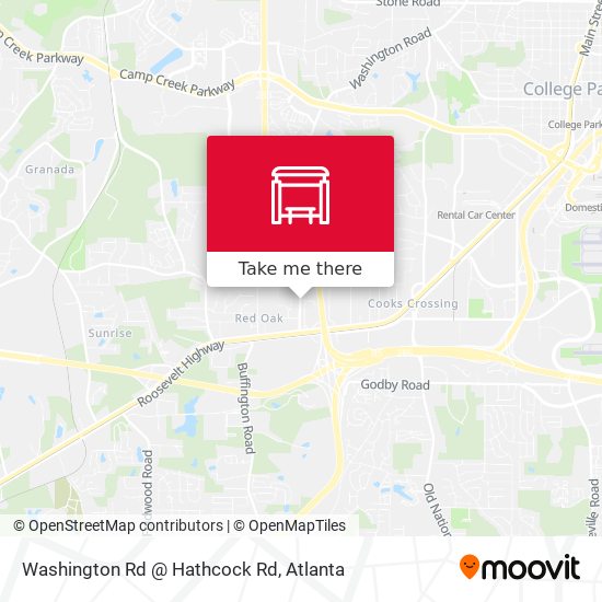 Washington Rd @ Hathcock Rd map