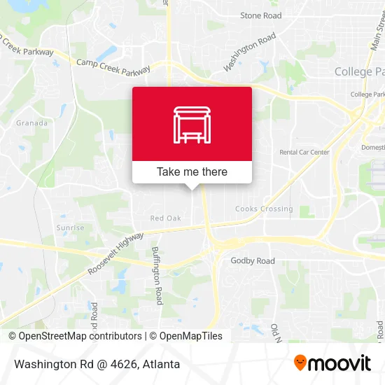 Mapa de Washington Rd @ 4626