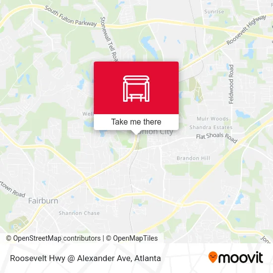 Roosevelt Hwy @ Alexander Ave map