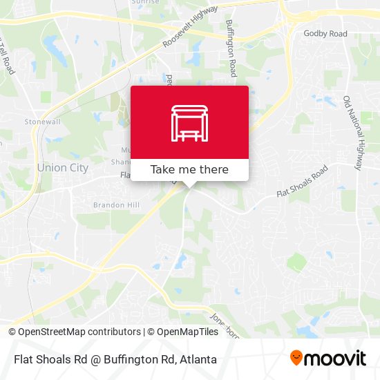 Mapa de Flat Shoals Rd @ Buffington Rd