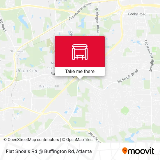 Mapa de Flat Shoals Rd @ Buffington Rd
