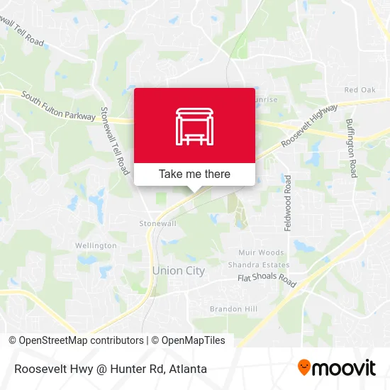 Mapa de Roosevelt Hwy @ Hunter Rd