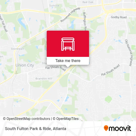 South Fulton Park & Ride map