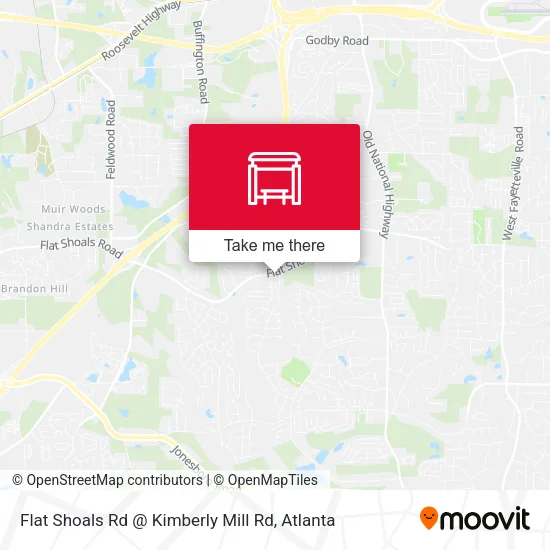 Mapa de Flat Shoals Rd @ Kimberly Mill Rd
