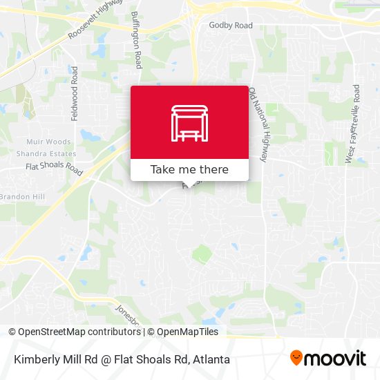 Kimberly Mill Rd @ Flat Shoals Rd map