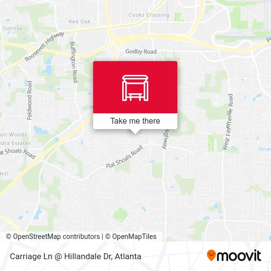 Carriage Ln @ Hillandale Dr map