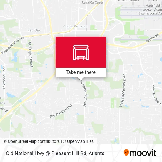 Mapa de Old National Hwy @ Pleasant Hill Rd