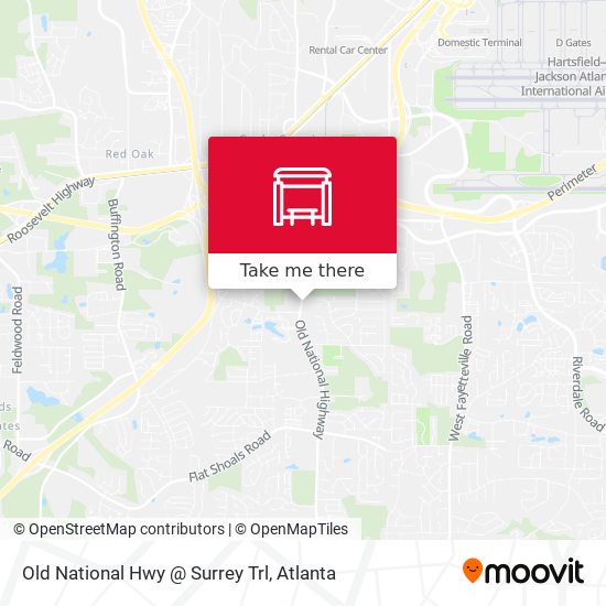 Mapa de Old National Hwy @ Surrey Trl