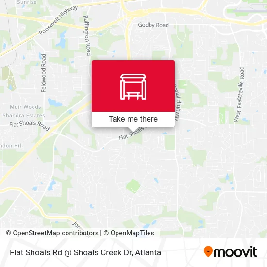 Flat Shoals Rd @ Shoals Creek Dr map