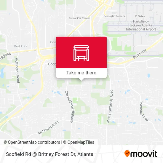 Scofield Rd @ Britney Forest Dr map