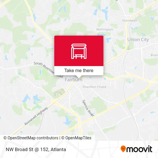 Mapa de NW Broad St @ 152