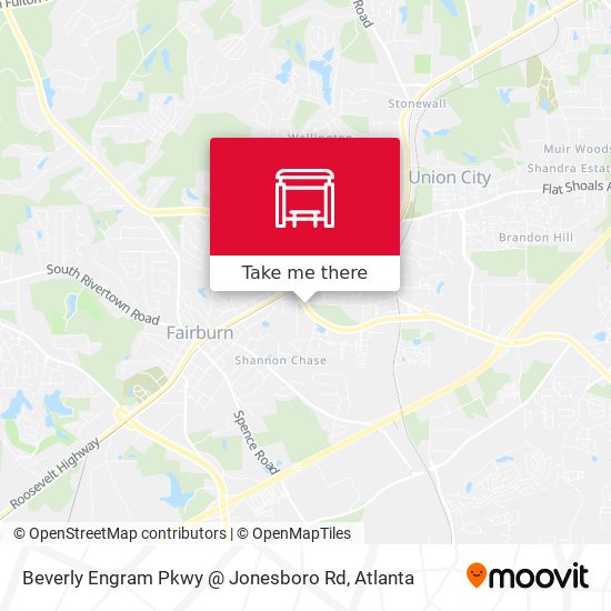 Mapa de Beverly Engram Pkwy @ Jonesboro Rd