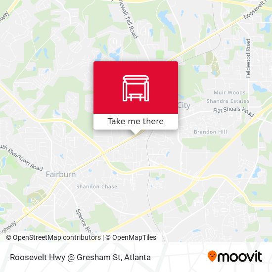Mapa de Roosevelt Hwy @ Gresham St