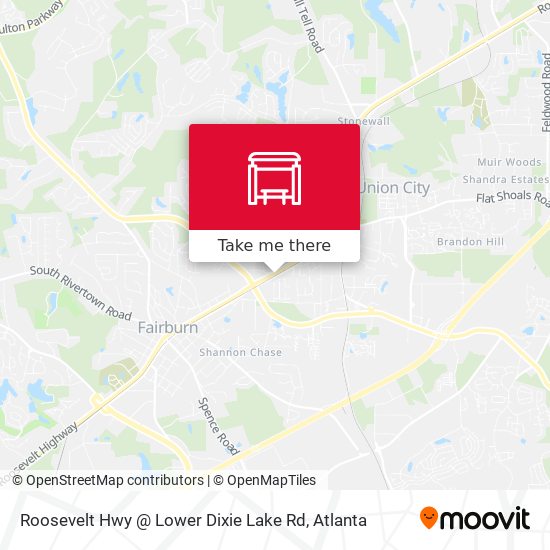 Roosevelt Hwy @ Lower Dixie Lake Rd map