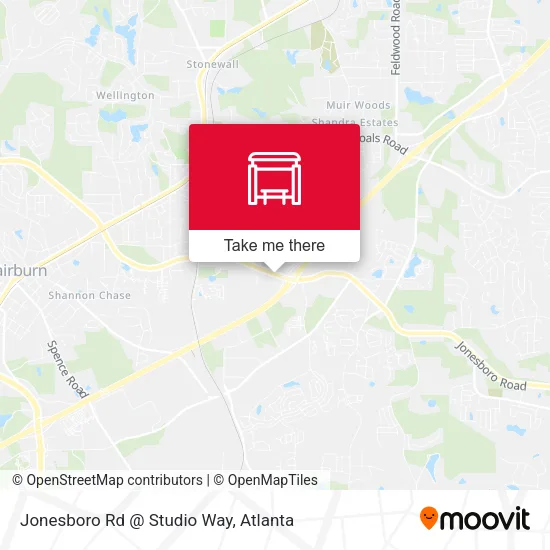 Mapa de Jonesboro Rd @ Studio Way