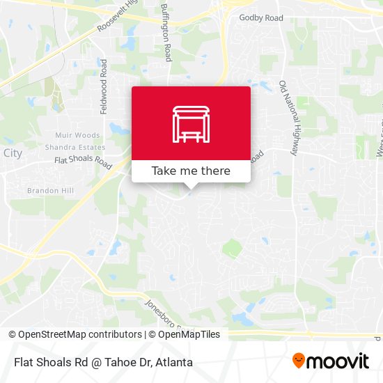 Mapa de Flat Shoals Rd @ Tahoe Dr