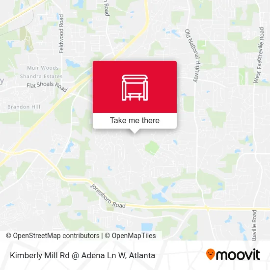 Kimberly Mill Rd @ Adena Ln W map