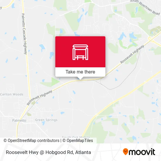 Roosevelt Hwy @ Hobgood Rd map