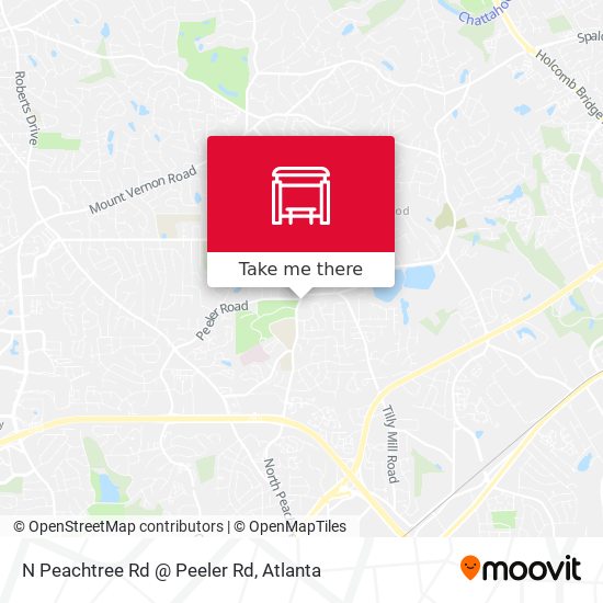 Mapa de N Peachtree Rd @ Peeler Rd