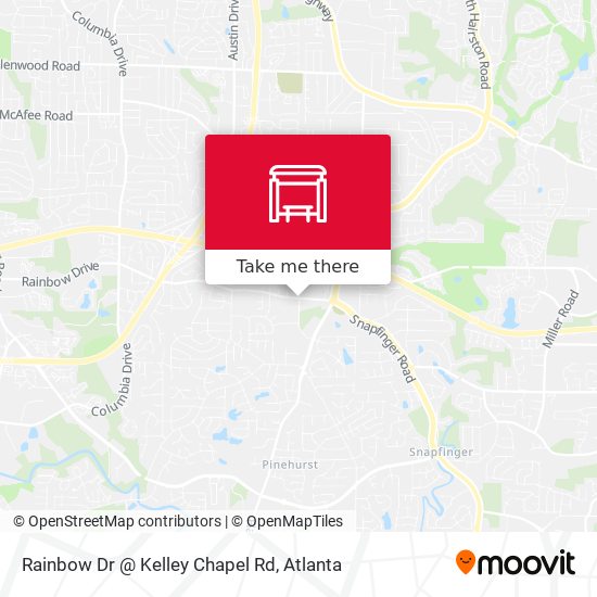 Mapa de Rainbow Dr @ Kelley Chapel Rd