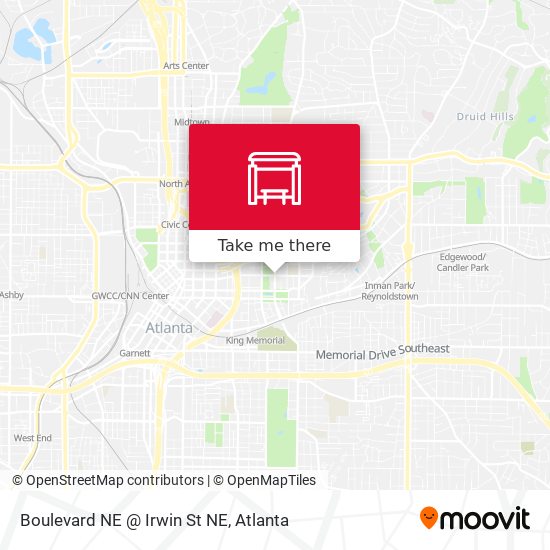 Mapa de Boulevard NE @ Irwin St NE