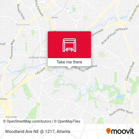 Woodland Ave NE @ 1217 map