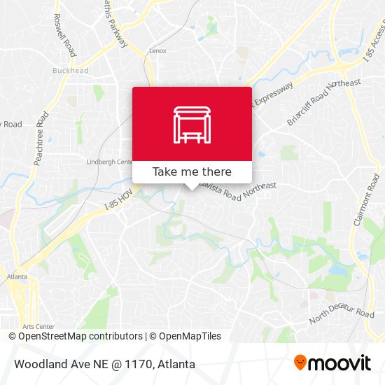 Woodland Ave NE @ 1170 map