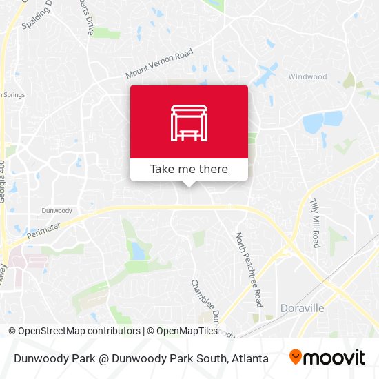 Dunwoody Park @ Dunwoody Park South map