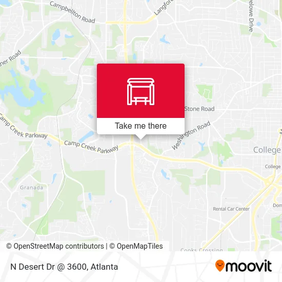 N Desert Dr @ 3600 map